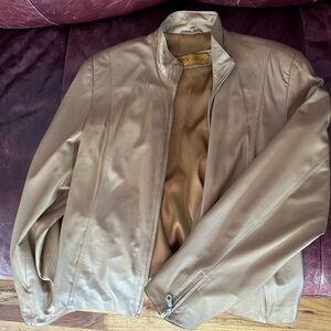 Men's Tan Leather Jacket